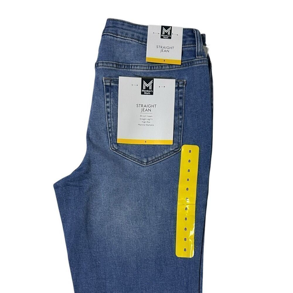 Member's Mark Women's Straight Jeans - Medium Wash - Size 8 - Picture 11 of 12